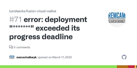deployment exceeded its progress deadline